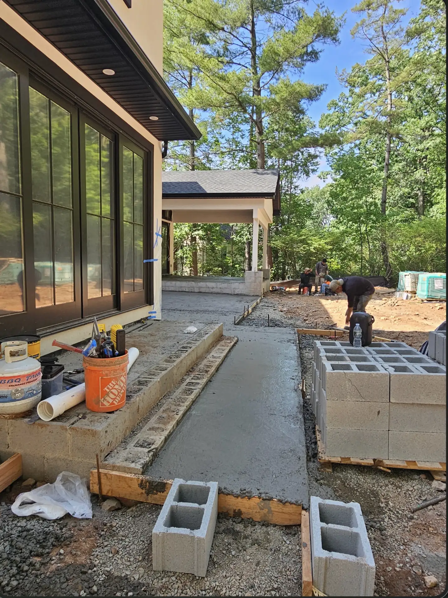 Concrete Walkway Pour